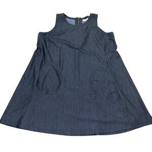 Calvin Klein Sleeveless Navy A Line Dress Size 16 Pockets